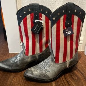 Red, White & Blue Cowgirl Boots